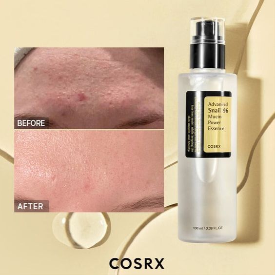 Application de COSRX Advanced Snail 96 Mucin Power Essence pour une peau éclatante et lisse